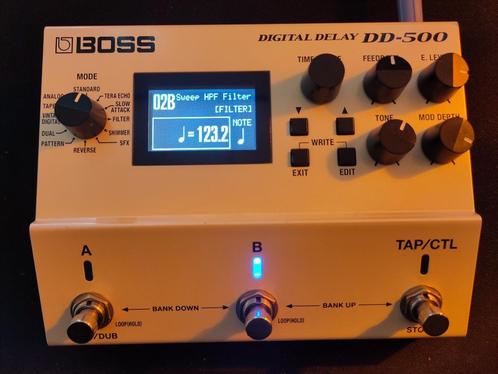 Boss dd500 delay pedal, Muziek en Instrumenten, Effecten, Zo goed als nieuw, Delay of Echo, Ophalen of Verzenden