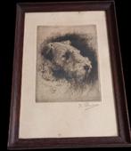 Kurt Peiser (1887-1962) Hond., Antiek en Kunst, Kunst | Etsen en Gravures, Ophalen of Verzenden