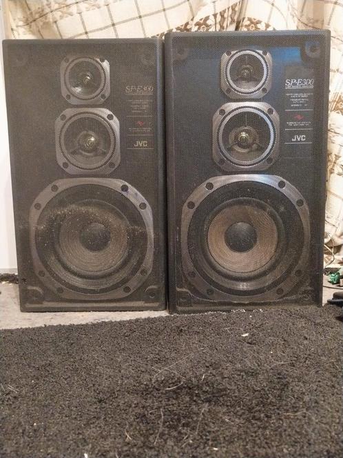 Jvc speakers SP-E300, Audio, Tv en Foto, Luidsprekers, Gebruikt, Front, Rear of Stereo speakers, JVC, Ophalen