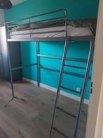 Metalen hoogslaper, Huis en Inrichting, Slaapkamer | Stapelbedden en Hoogslapers, Gebruikt, Eenpersoons, 160 tot 180 cm, Ophalen of Verzenden