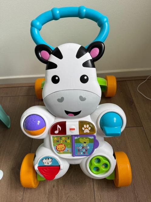 Fisher-Price Loop met mij looptrainer - zebra, Kinderen en Baby's, Speelgoed | Fisher-Price, Gebruikt, Duw- of Trekspeelgoed, Met licht