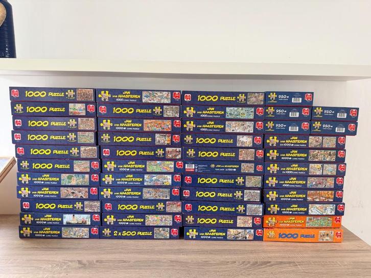 Jan van Haasteren puzzels, Hobby en Vrije tijd, Denksport en Puzzels, Gebruikt, Legpuzzel, 500 t/m 1500 stukjes, Ophalen