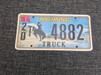 Wyoming kentekenplaat Nummerplaat nummerbord License USA, Ophalen of Verzenden, Gebruikt, Auto's
