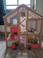 Poppenhuis hout Hema, Kinderen en Baby's, Speelgoed | Poppenhuizen, Zo goed als nieuw, Ophalen