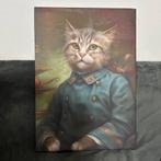 Leuke cat schilderij voor op kantoor, Ophalen, Zo goed als nieuw