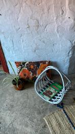 Vintage rotan lectuurmand, Ophalen, Gebruikt