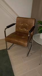 Lederen stoel, Huis en Inrichting, Stoelen, Ophalen, Gebruikt, Bruin, Leer