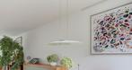 Design hanglamp voor boven eettafel, Huis en Inrichting, Lampen | Hanglampen, Ophalen, Gebruikt, Glas, Minder dan 50 cm