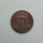 1 cent 1862, Postzegels en Munten, Munten | Nederland, Ophalen of Verzenden, Koning Willem III, 1 cent