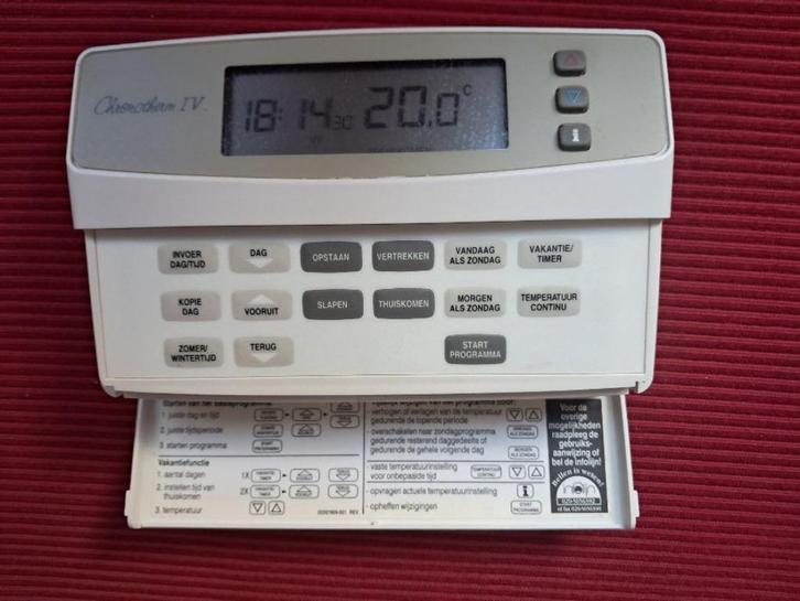 Honeywell Chonotherm 4 kamerthermostaat, Doe-het-zelf en Verbouw, Thermostaten, Gebruikt, Ophalen of Verzenden