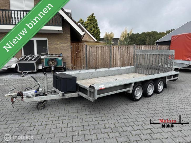 Henra Machine transporter 400x180 3 asser 3500KG NETJES, Auto diversen, Aanhangers en Bagagewagens, Gebruikt