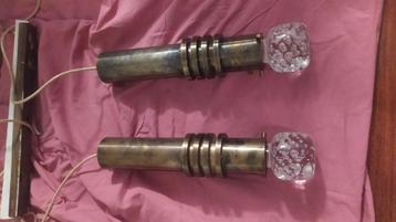 Vintage Raak Messing Wandlampen Jaren 60 beschikbaar voor biedingen