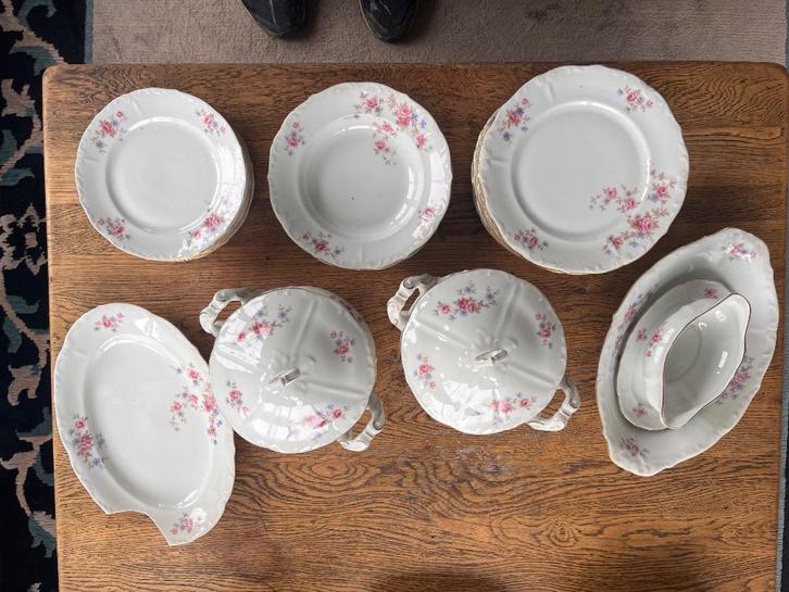 eetservies, Antiek en Kunst, Antiek | Servies compleet, Ophalen of Verzenden