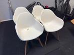 Kuipstoelen, Huis en Inrichting, Stoelen, Gebruikt, Wit, Vier, Ophalen