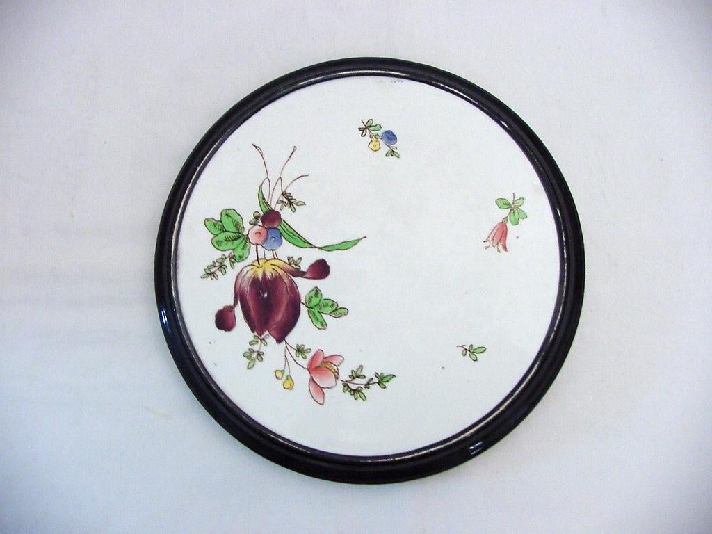 antieke porseleinen onderzetter, Antiek en Kunst, Antiek | Porselein, Ophalen of Verzenden