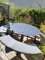 Rondino tuintafel met kussens en hoes, Ophalen, Zo goed als nieuw, Rond, Metaal