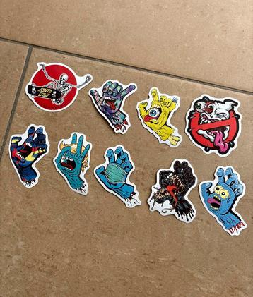 Santa Cruz sticker set - 9 stickers beschikbaar voor biedingen
