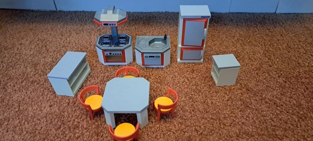 Playmobil Keuken met Accessoires, Ophalen of Verzenden, Zo goed als nieuw, Complete set