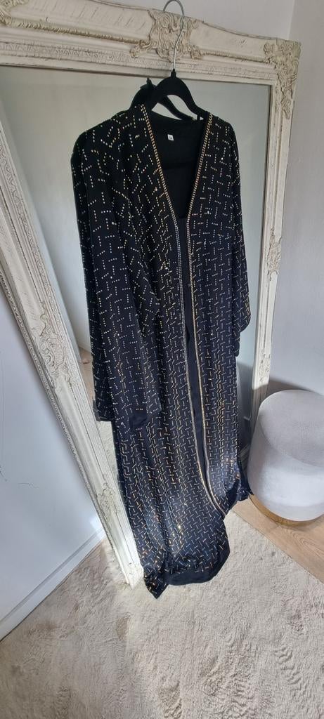 Dubai Abaya - Feestelijke Eye Catcher - S/L, Kleding | Dames, Gelegenheidskleding, Zo goed als nieuw, Overige typen, Maat 36 (S)