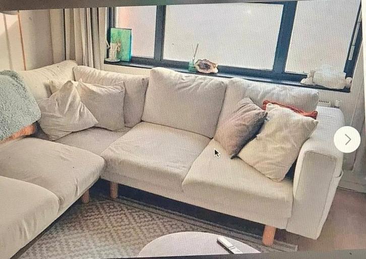 Ikea beige couch, Huis en Inrichting, Banken | Sofa's en Chaises Longues, Gebruikt, Vierpersoons of meer, 250 tot 300 cm, 75 tot 100 cm