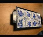 Oud Hollandse elektr. Warmtehouder Delftsblauwe tegeltjes, Overige materialen, Gebruikt, Overige typen, Ophalen of Verzenden