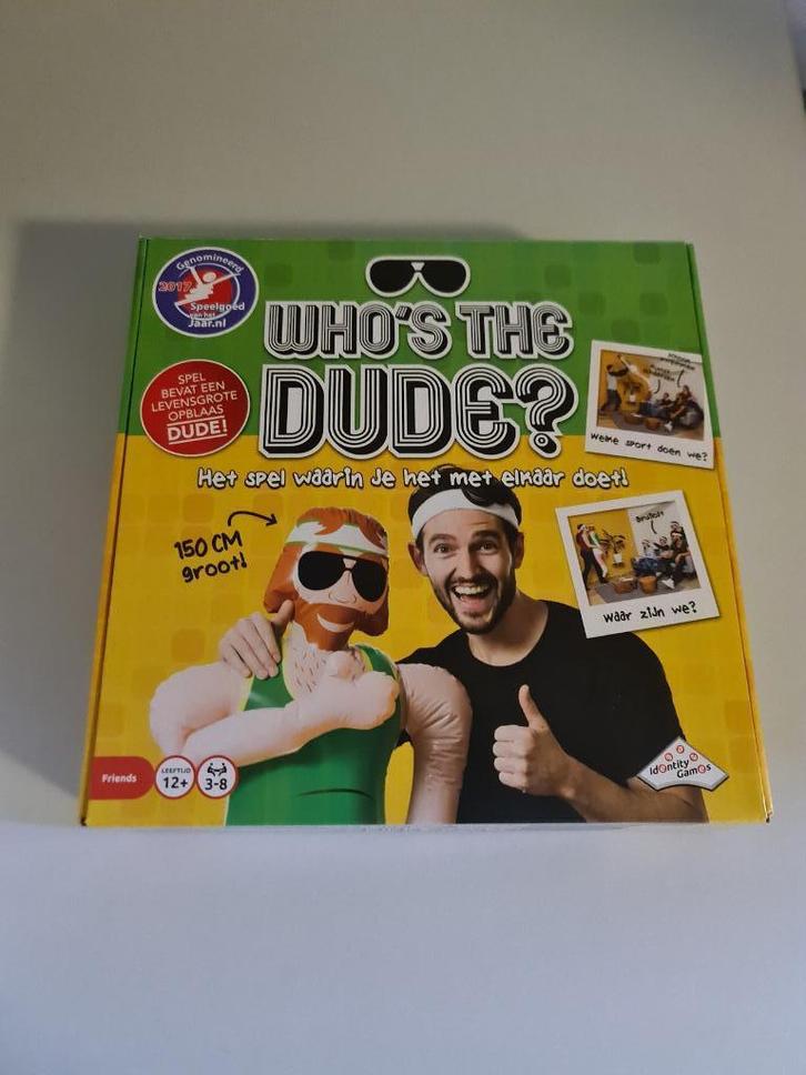 who's the dude, Hobby en Vrije tijd, Gezelschapsspellen | Bordspellen, Nieuw, Drie of vier spelers, Vijf spelers of meer, Ophalen of Verzenden