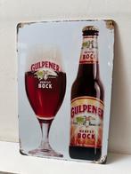 Gulpener Herfstbock Reclamebord 30 bij 20 metaal, Ophalen of Verzenden, Gebruikt, Reclamebord, Plaat of Schild, Gulpener