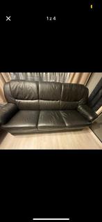 stijlvolle leren bank (Longlife Leather) – 3-zits, Ophalen, Gebruikt, Leer