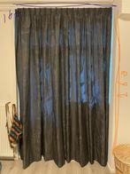 Zwarte gordijnen met bewerking - black curtains, Ophalen, Zo goed als nieuw, 150 tot 200 cm