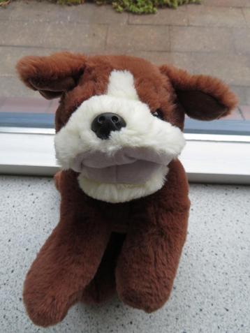 Buldog hond merk Sunkid bruin velours ruim 30 cm beschikbaar voor biedingen