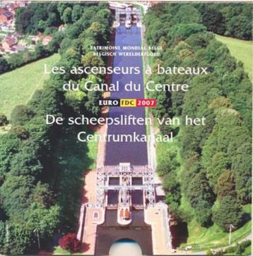België Euromuntset 2007 BU – Scheepsliften Centrumkanaal beschikbaar voor biedingen