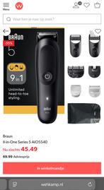 Braun Series 5 AIO5540 - 9-in-1 Trimmer - Nieuw, Ophalen of Verzenden, Nieuw, Scheren en Epileren
