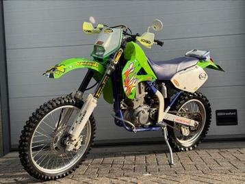 Kawasaki KLX 650 Enduro Groen/Paars Met Kenteken 1995 beschikbaar voor biedingen