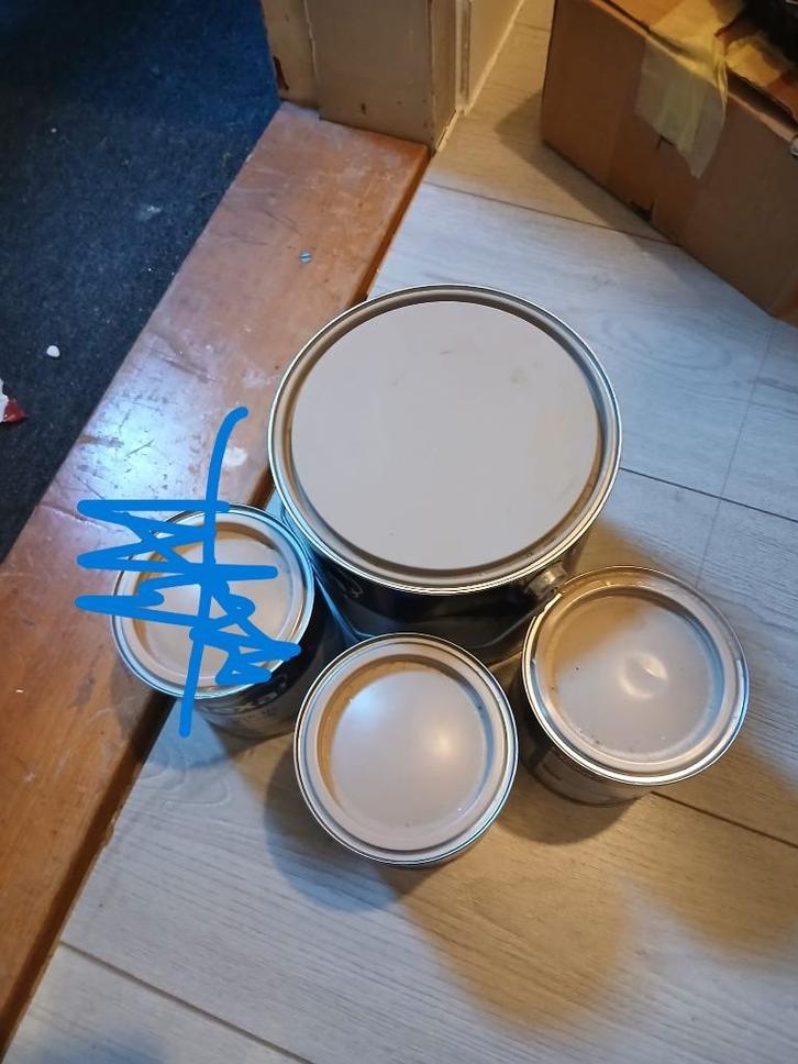 NIEUW 2 potten verf Flexa suedebruin 1 pot muurverf, Doe-het-zelf en Verbouw, Verf, Beits en Lak, Nieuw, Lak, Minder dan 5 liter