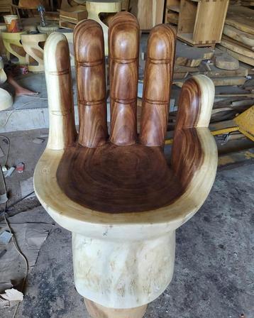 Massieve handstoel uit suarhout handgemaakt | presale -30% beschikbaar voor biedingen