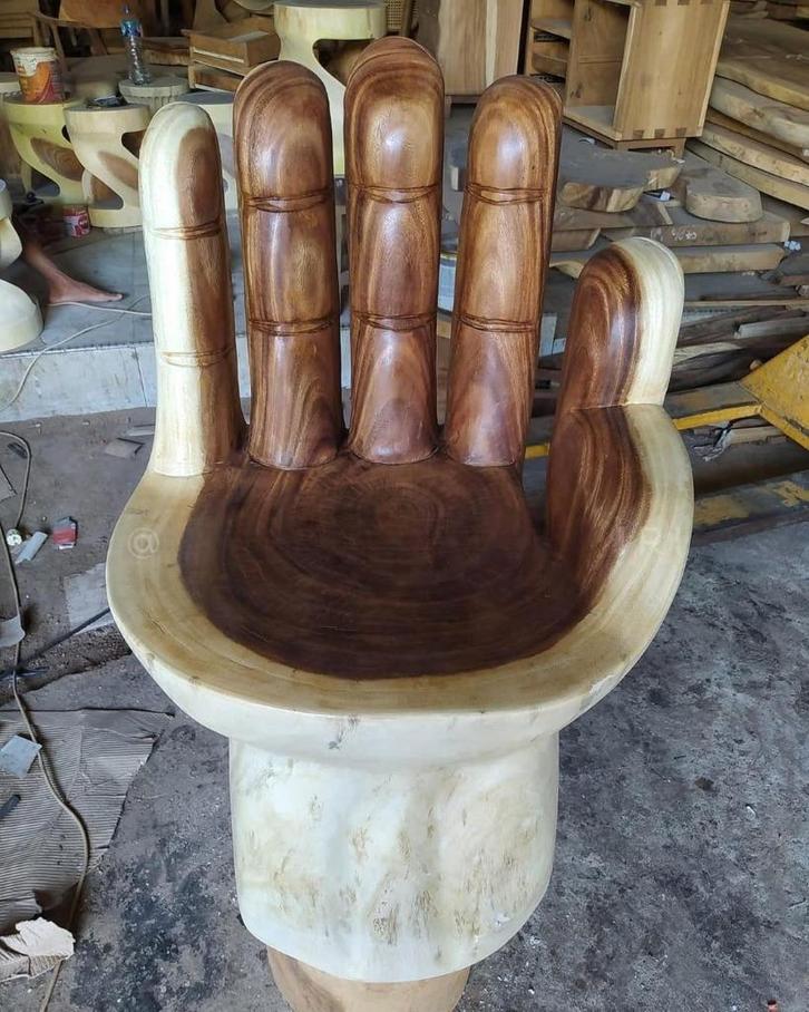 Massieve handstoel uit suarhout handgemaakt | presale -30%, Huis en Inrichting, Woonaccessoires | Overige, Nieuw, Ophalen