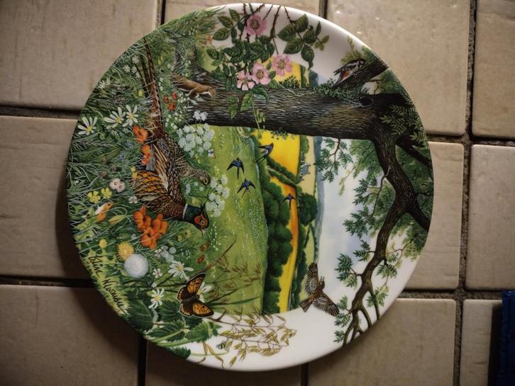 Wedgwood Meadows & Wheatfields Wandbord, Antiek en Kunst, Antiek | Wandborden en Tegels, Ophalen of Verzenden