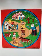 Houten nopjes puzzel roodkapje. Retro, vintage., Ophalen of Verzenden, Gebruikt, Van hout