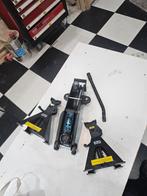 Garagekrik en assteunen set, Ophalen of Verzenden, Gebruikt, Hydraulisch, Garagekrik