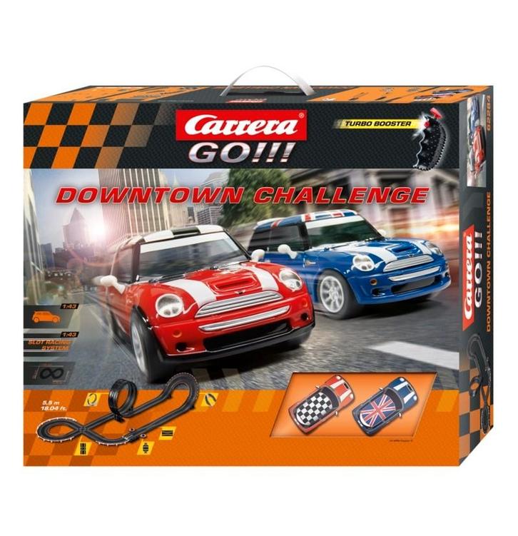 Carrera go! Downtown Challenge! Racebaan (62284), Kinderen en Baby's, Speelgoed | Racebanen, Nieuw, Elektrisch, Carrera, Ophalen of Verzenden