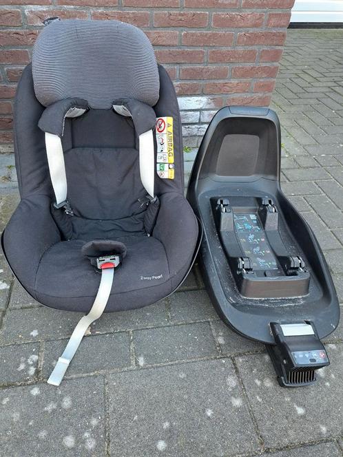 Autostoel maxicosi 2 way pearl MET base, Kinderen en Baby's, Autostoeltjes, Gebruikt, Maxi-Cosi, 9 t/m 18 kg, Isofix, Zijbescherming