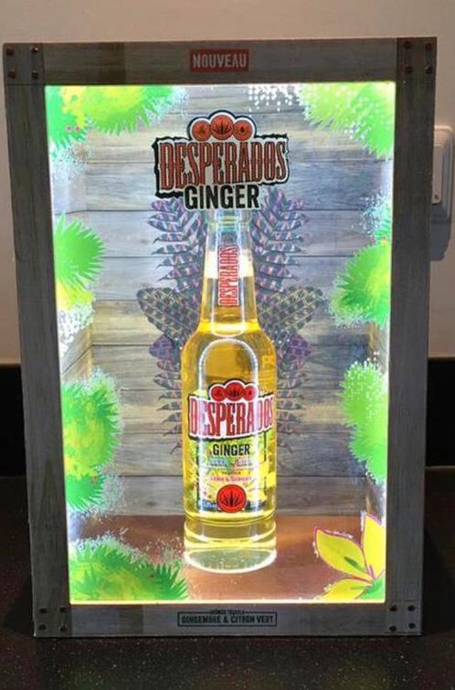 Desperados lamp verlichting, Verzamelen, Biermerken, Gebruikt, Reclamebord, Plaat of Schild, Ophalen of Verzenden