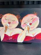 “Dikke dames”, Antiek en Kunst, Kunst | Schilderijen | Modern, Ophalen