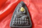 Thaise amulet - mooi beeld Luang Poe Thuad 20 bij 12 cm, Overige materialen, Gebruikt, Overige voorstellingen, Bruin