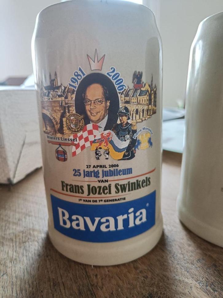 25-jarig Jubileum Bavaria Bierpullen, Verzamelen, Biermerken, Zo goed als nieuw, Pul(len), Bavaria, Ophalen of Verzenden