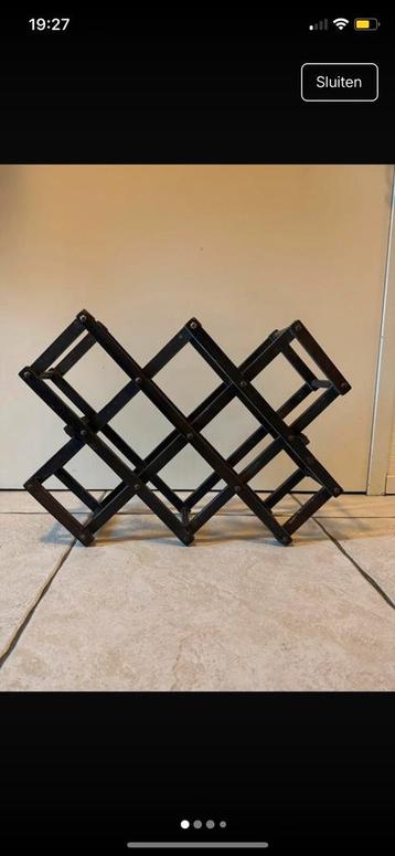 Vintage Wijnrek voor 10 flessen beschikbaar voor biedingen