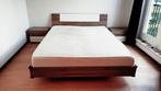 2 persoons bed met matras, 160 cm, Gebruikt, Hout, Ophalen