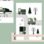 Kinderposter Poster Voertuigen Vrachtwagen Groen ANNIdesign, Kinderen en Baby's, Kinderkamer | Inrichting en Decoratie, Nieuw