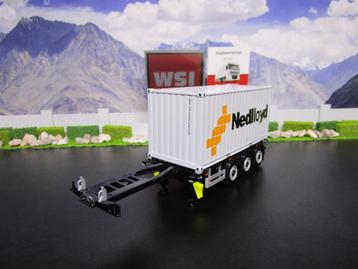 Wsi 04-2102 & 03-1010, Nedlloyd 20FT Container & Chassis  beschikbaar voor biedingen
