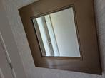 Brons metallic goud spiegel 90x90, Huis en Inrichting, Woonaccessoires | Spiegels, Ophalen of Verzenden, Zo goed als nieuw, Rechthoekig